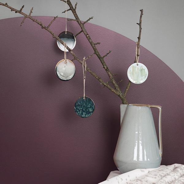 Keramiek blauw ornament - Afbeelding 2