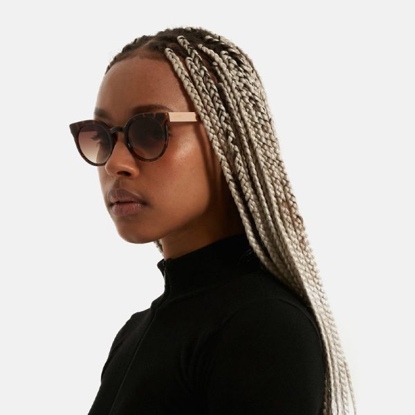 Lulu - zonnebril - metal tortoise rose gold