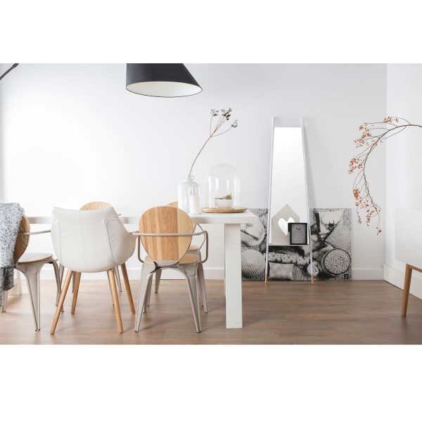 Leaning - spiegel - wit - Afbeelding 3