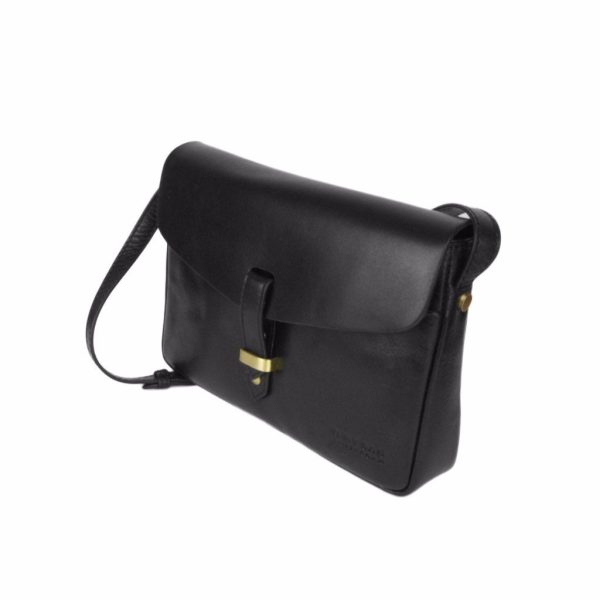 Ally midi – handtas - black classic leather - Afbeelding 4