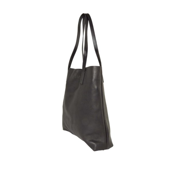 Georgia - handtas - eco midnight black classic leather - Afbeelding 5
