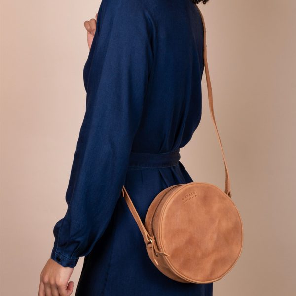 Luna - handtas - camel hunter leather - Afbeelding 2