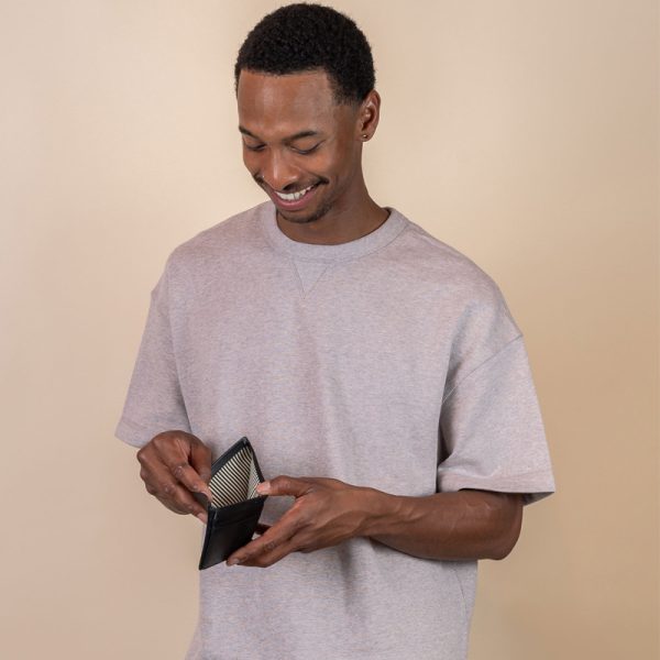 Tobi's wallet – portefeuille – black hunter leather - Afbeelding 2