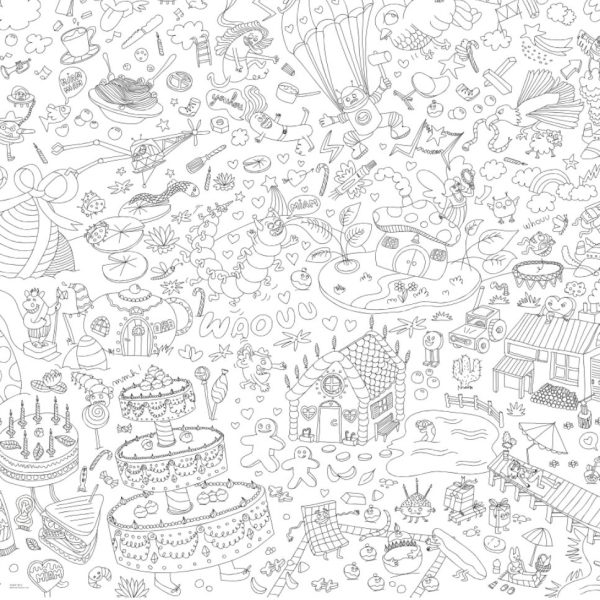 Fantastic xxl coloring - kleurposter - Afbeelding 2