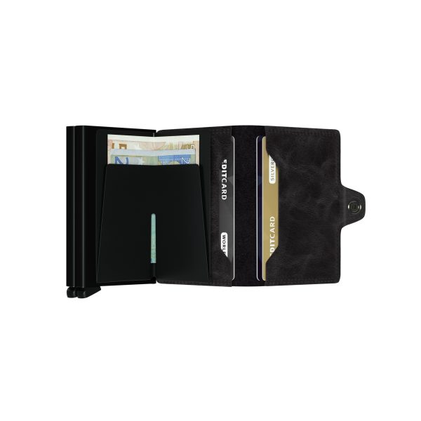 Twinwallet - portefeuille - vintage black - Afbeelding 3