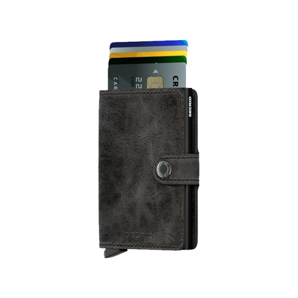 Miniwallet - portefeuille - vintage black - Afbeelding 3