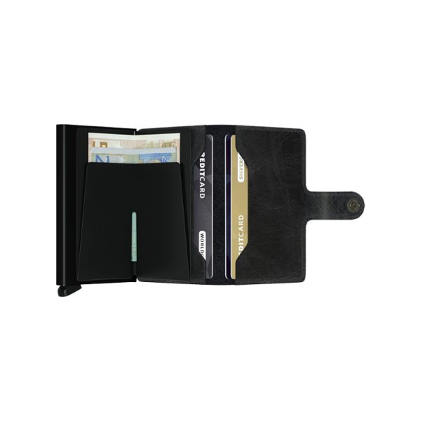 Miniwallet - portefeuille - vintage black - Afbeelding 4