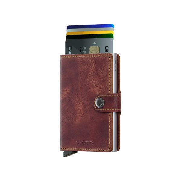 Miniwallet – portefeuille - vintage brown - Afbeelding 3