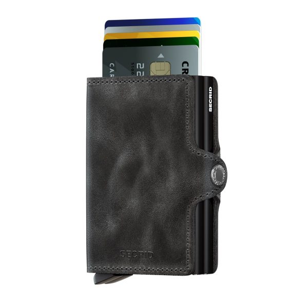 Twinwallet - portefeuille - vintage black - Afbeelding 2