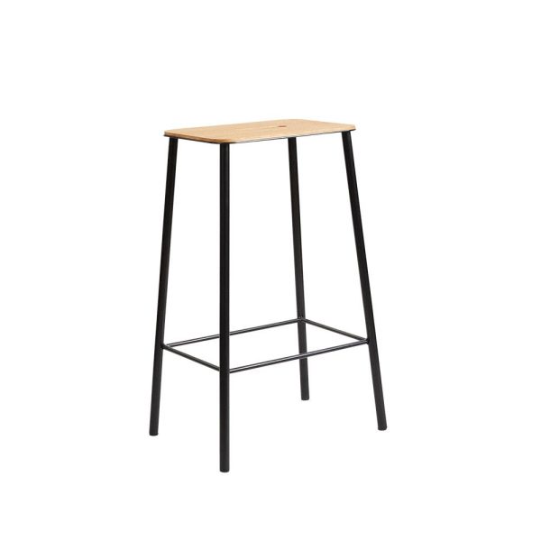 Adam stool - H65 - mat zwart