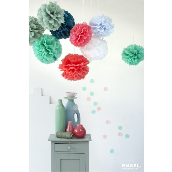 Pom - petrol - 25 cm - Afbeelding 2