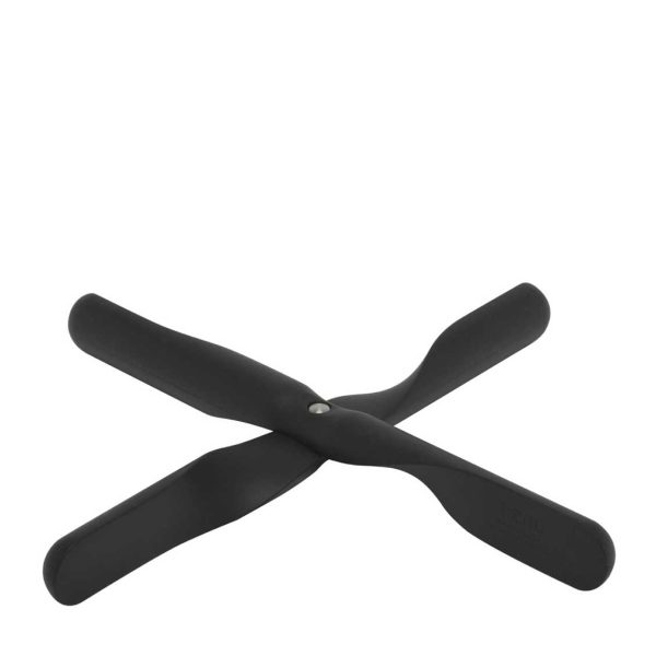 Trivet propeller - onderzetter - zwart