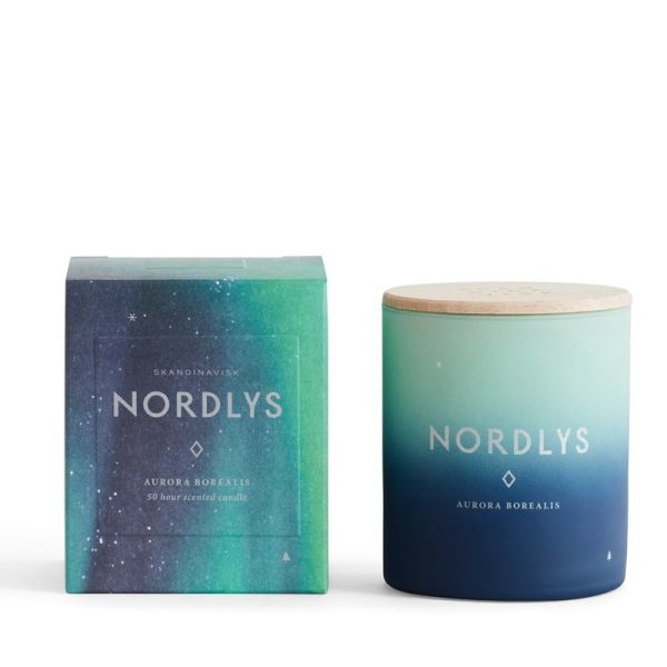 Nordlys geurkaars met deksel