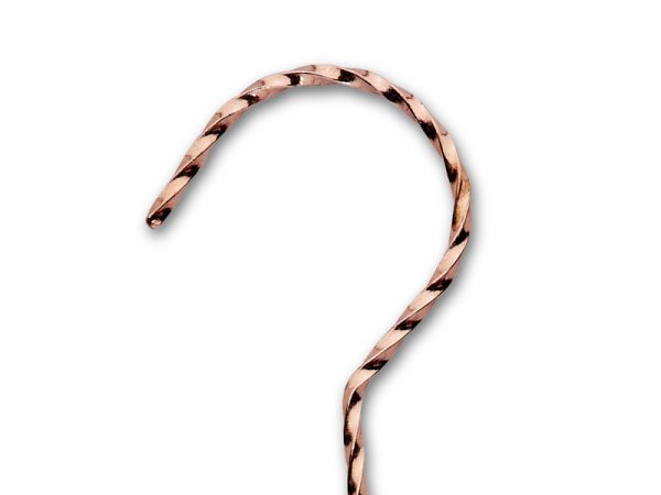 Twisted kapstok - set van 5 - koper - Afbeelding 2