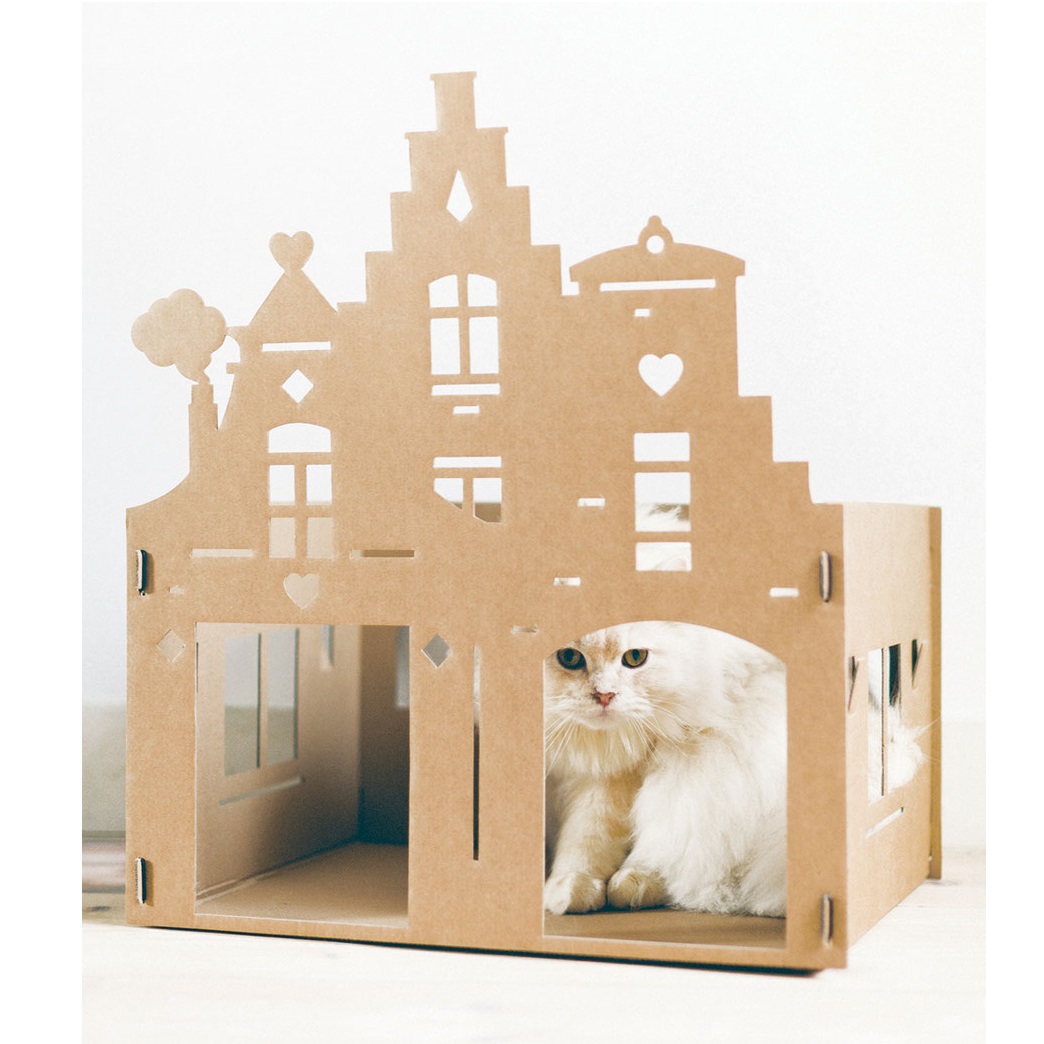 Kartonnen huis voor katten - xl Gouts et couleurs