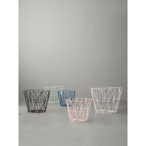 Lichtgrijze wire basket - small - Afbeelding 2