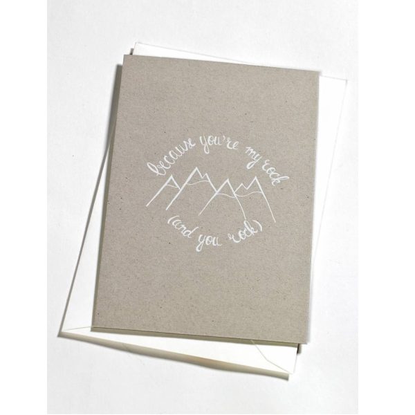 You rock - wenskaart + enveloppe