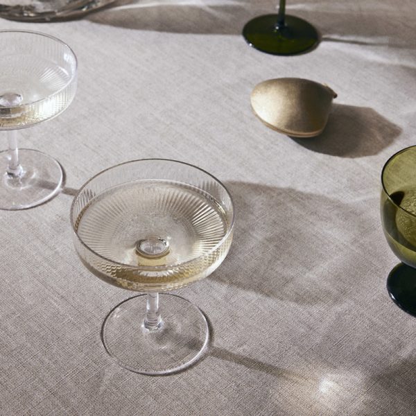 Ripple champagne saucers – champagneglas – clear - Afbeelding 2