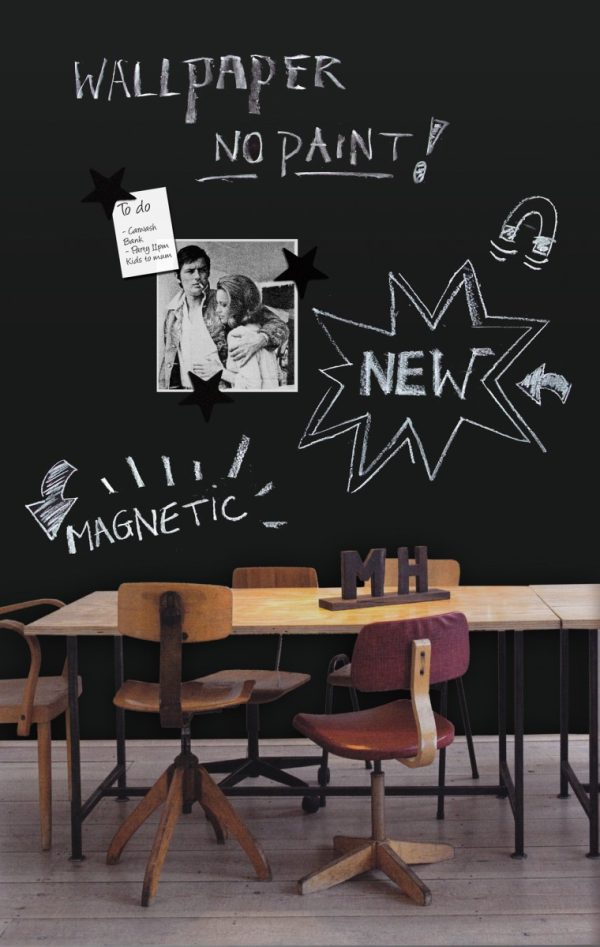 Magnetisch krijtbord behang 127 x 265 cm - Afbeelding 4