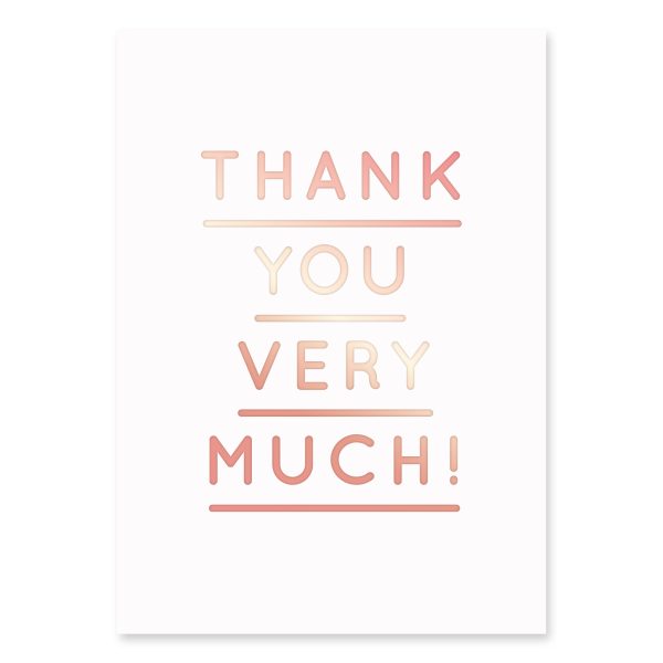 Thank you very much - wenskaart