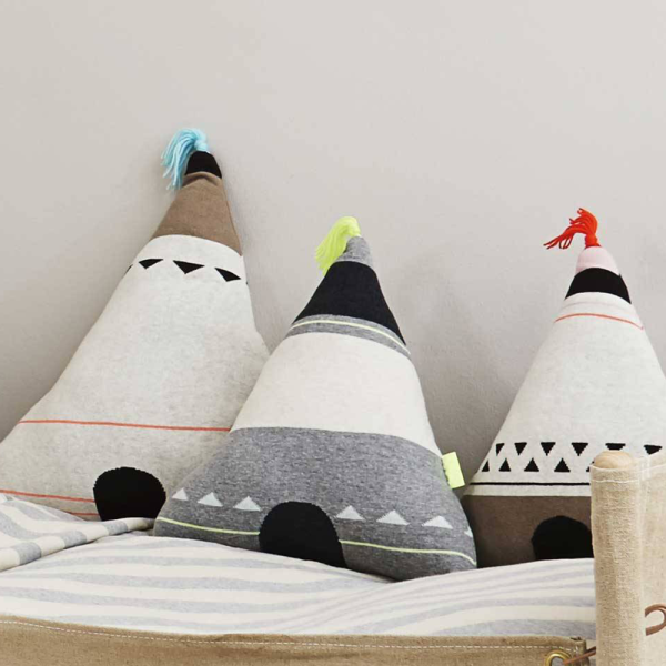 Wigwam - kussen - blue top - Afbeelding 2