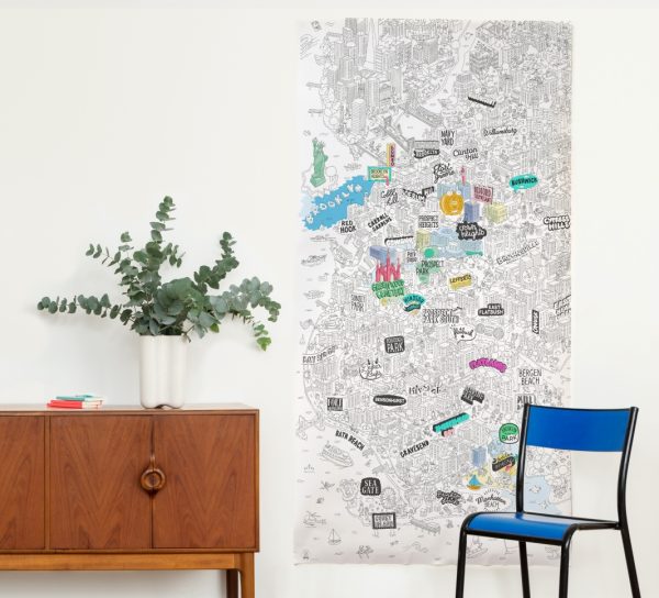 Reuze kleurposter xxl - Brooklyn - Afbeelding 2