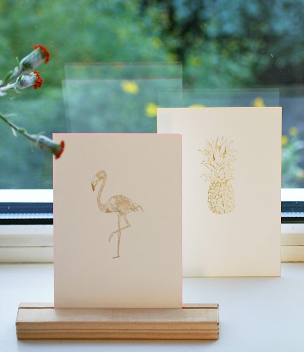 Flamingo  - wenskaart - Afbeelding 4