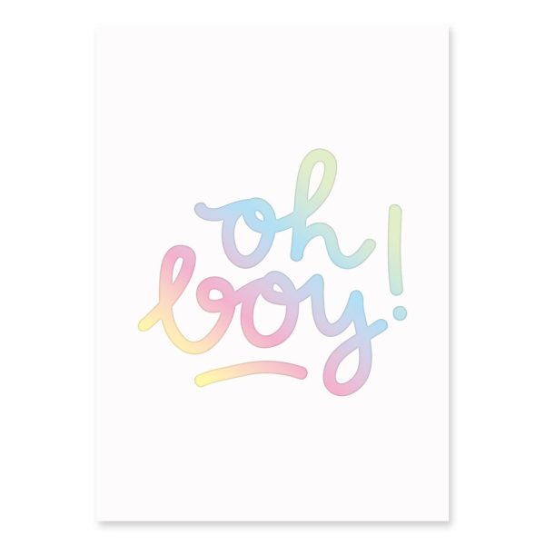 Oh boy- wenskaart