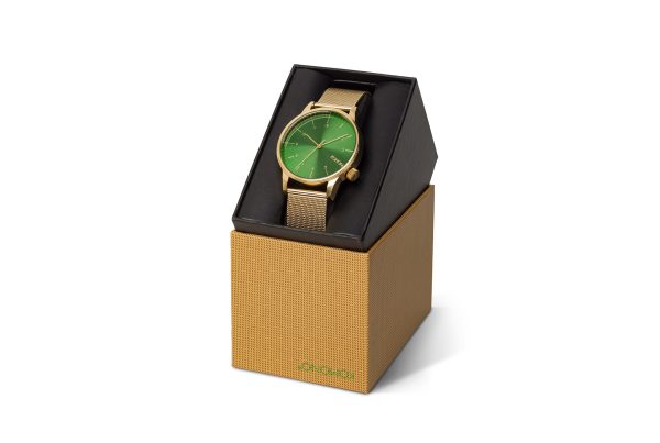 Winston royal - polshorloge - goud/groen - Afbeelding 4