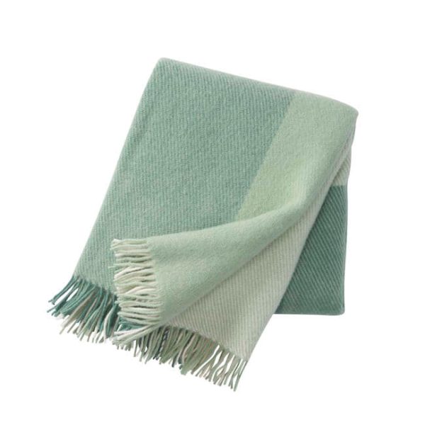 Field groene plaid wol