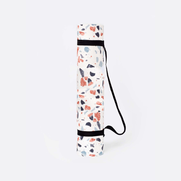 Terrazzo - yoga mat - wit - Afbeelding 2
