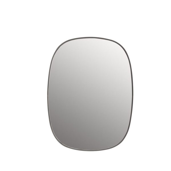 Framed mirror small grey muuto