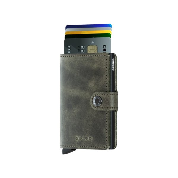 Miniwallet - portefeuille - vintage olive black - Afbeelding 3