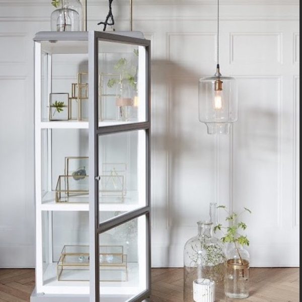 Glazen box - messing - Afbeelding 2