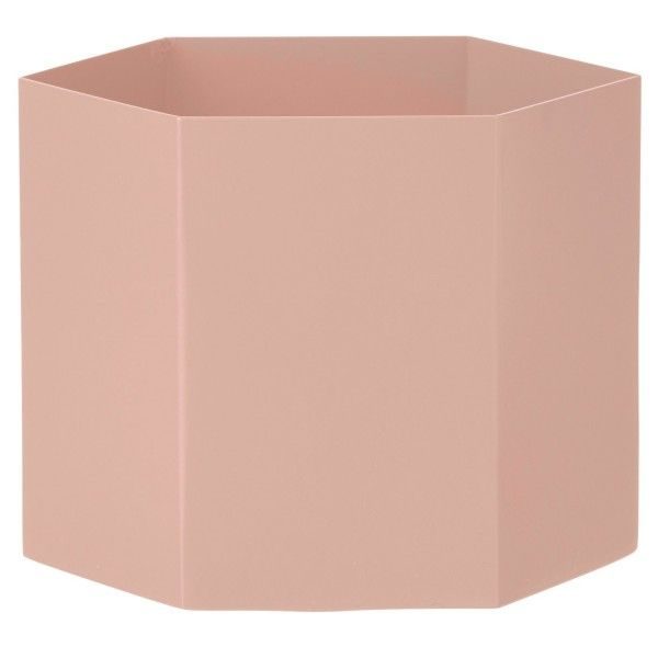 Roze hexagon pot - extra large