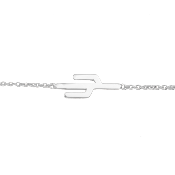 Souvenir armband cactus - zilver