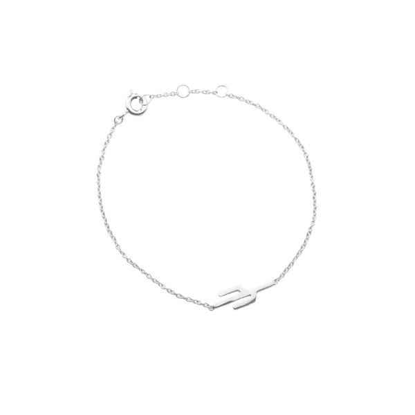 Souvenir armband cactus - zilver - Afbeelding 2