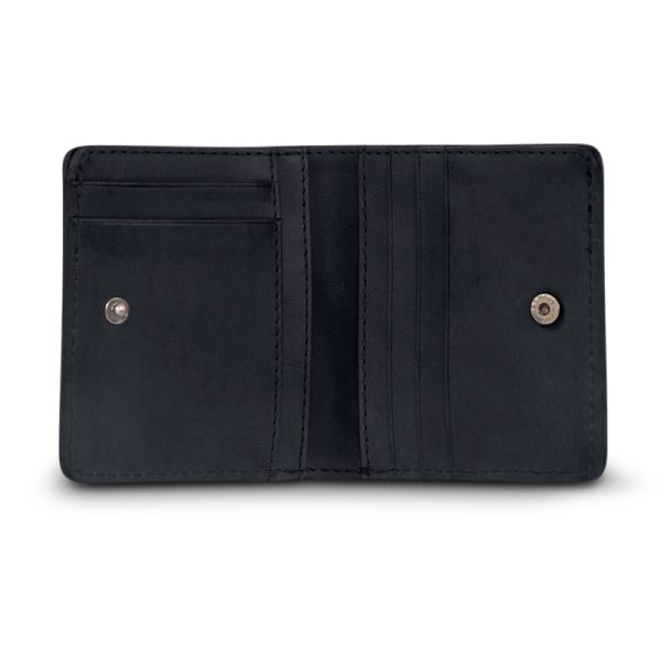 Alex fold-over wallet – portefeuille – black classic leather - Afbeelding 3