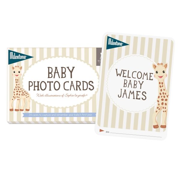 Baby photo cards - sophie la girafe