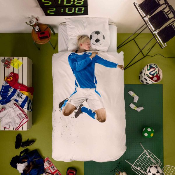 Soccer blauw- dekbedovertrek - Afbeelding 5