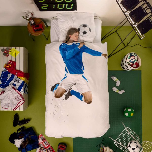Soccer blauw- dekbedovertrek - Afbeelding 4
