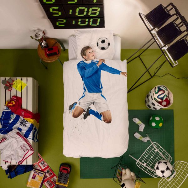 Soccer blauw- dekbedovertrek - Afbeelding 3