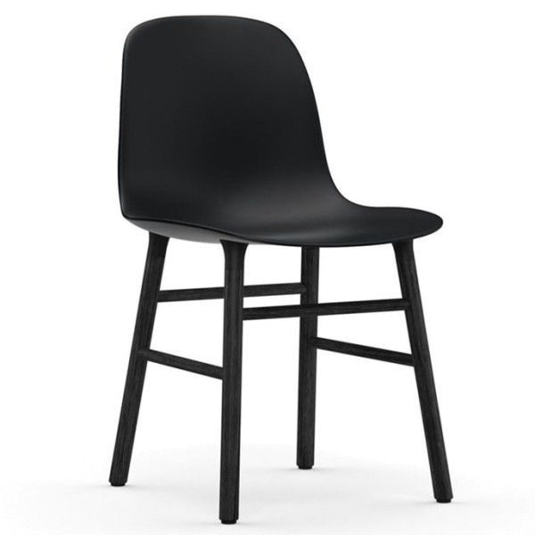 Form chair - zwart gelakt onderstel