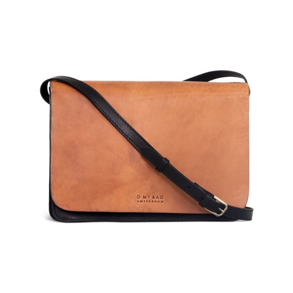 Audrey – handtas - black/cognac classic leather - Afbeelding 5