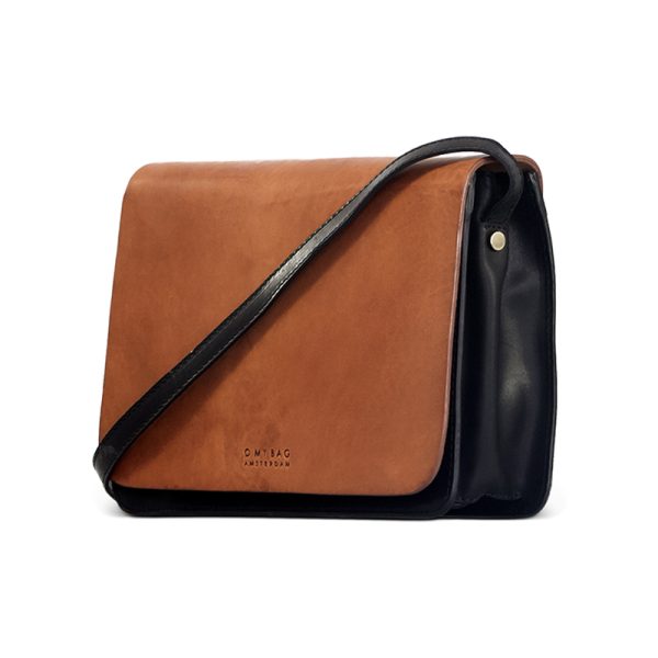Audrey – handtas - black/cognac classic leather - Afbeelding 6