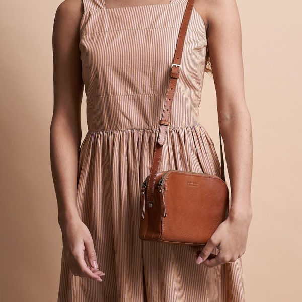 Emily - handtas - cognac stromboli leather - Afbeelding 2