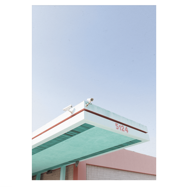 Los Angeles is roze - 30 x 40 cm