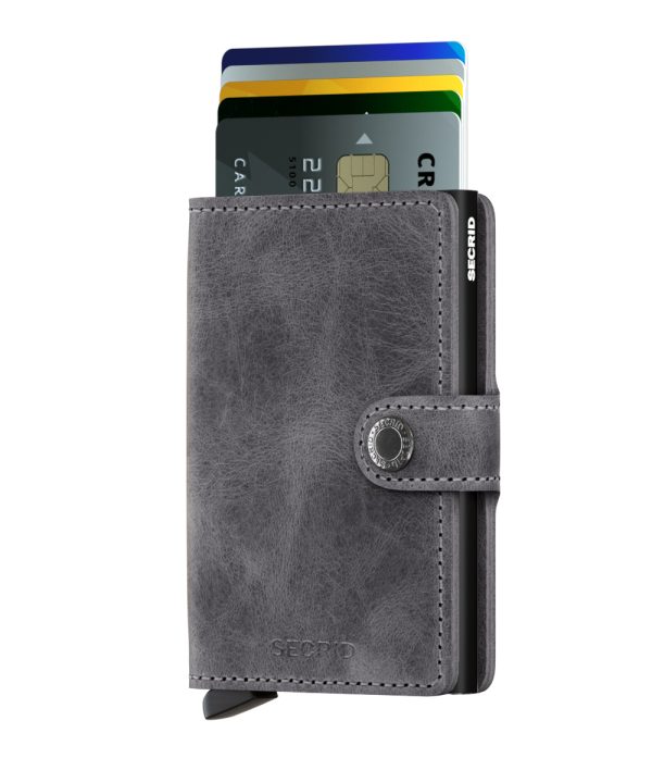 Miniwallet - portefeuille - vintage grey - Afbeelding 2