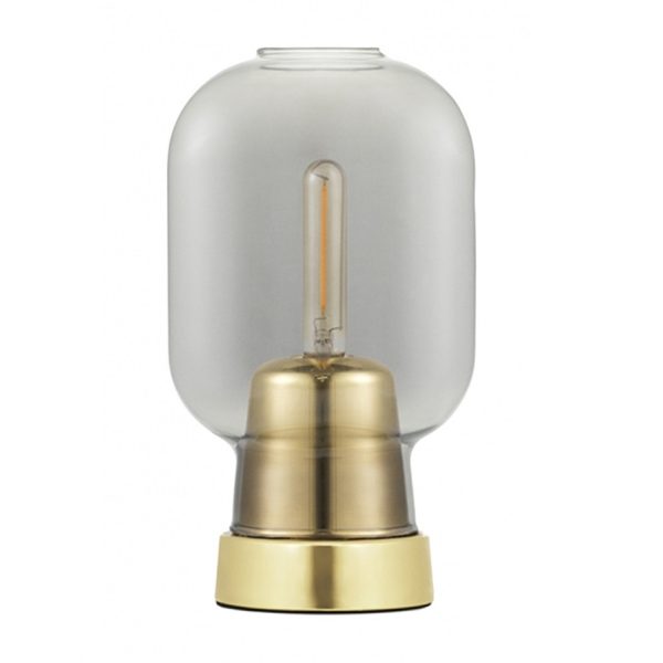 Amp - tafellamp - smoke/goud