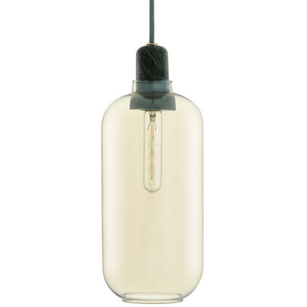 Amp - hanglamp - large/goud/groen